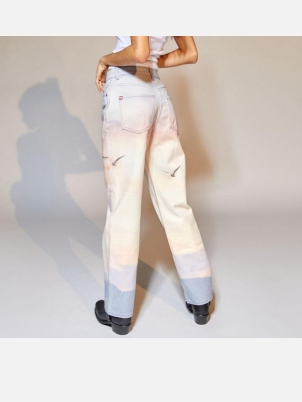 BDG Cowboy Jean Sunset Pastel Ombre Straight-Leg Jeans - Picture 2 of 11